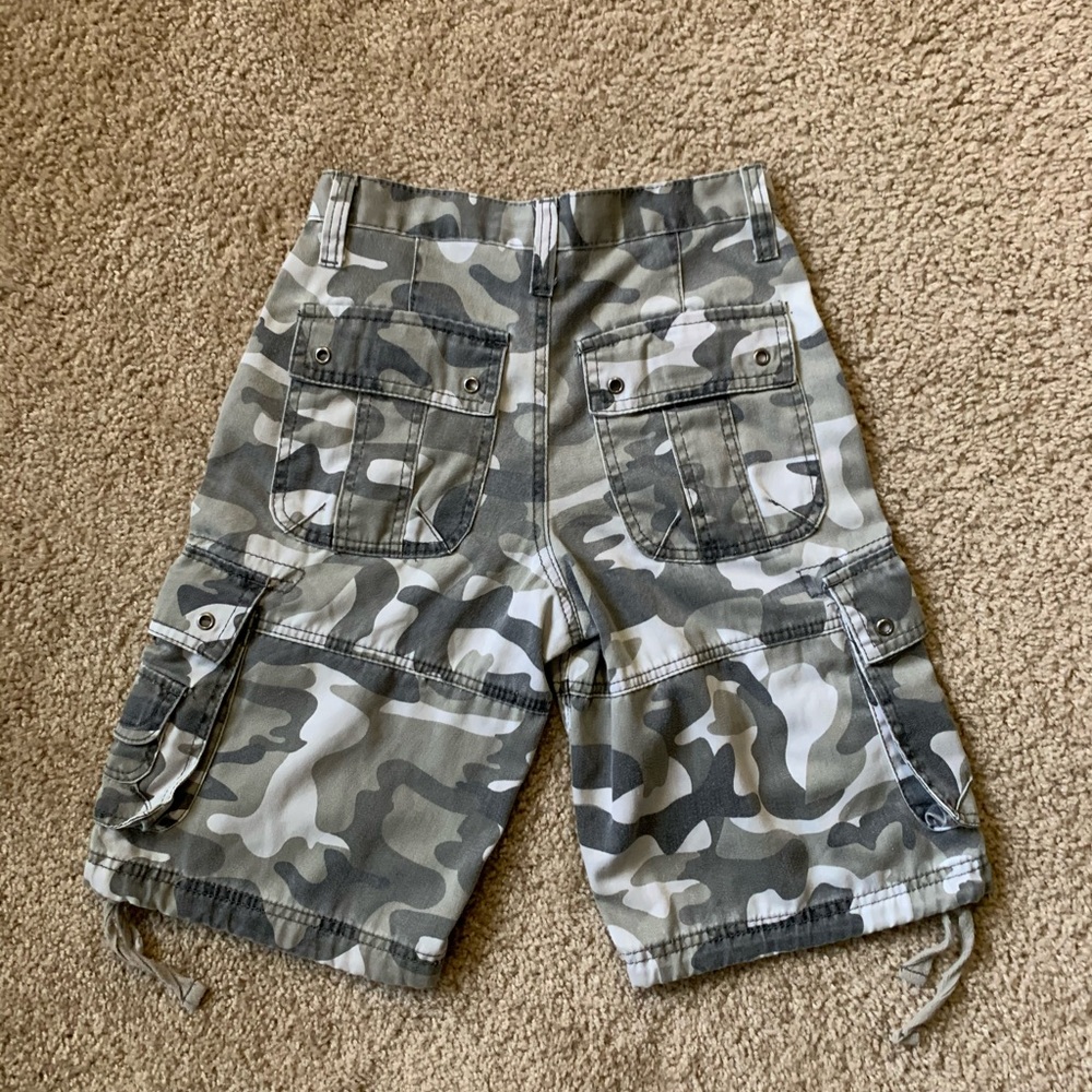 Boys camo cargo shorts